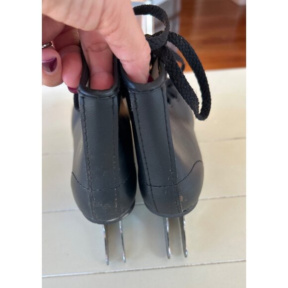 Vintage Brookfield FirStee Figure Skates Style 11 Beginners Black Double Runner - Picture 7 of 8